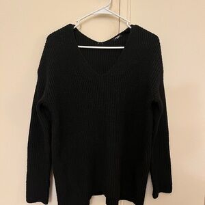 Express Black V-Neck Sweater for Women